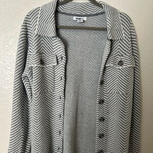 William Rast Gray Cardigan Sweater